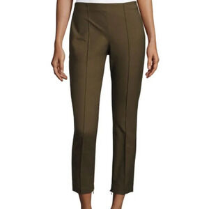 Theory Alettah Approach Pants Olive Green Size 6